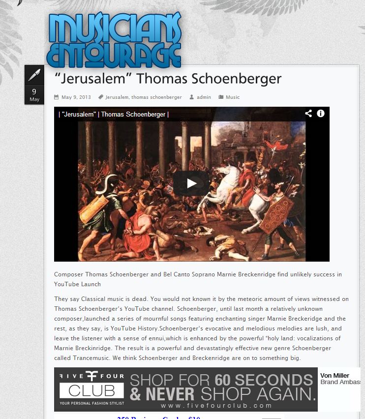 Musicians-Entourage-Schoenberger-Breckenbridge-Youtube-May-2013